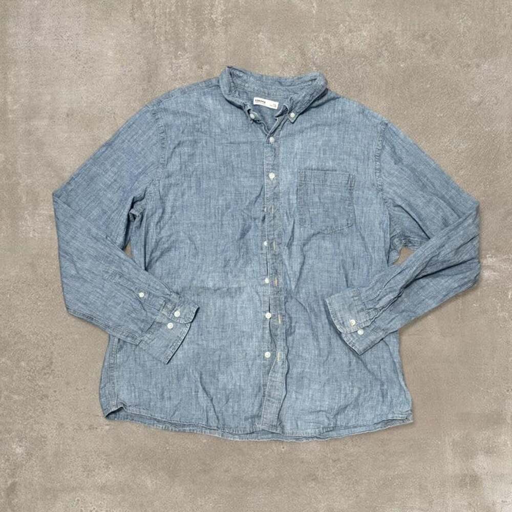 Sonoma Goods For Life Button-Up Long Sleeve Shirt XXL Blue